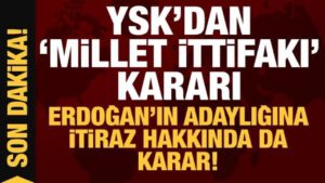 YSK Başkanı Yener: Erdoğan’ın adaylığında engel yok!