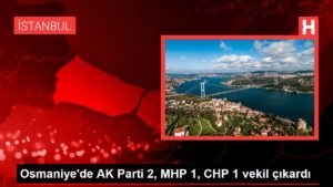 Osmaniye’de AK Parti 2, MHP 1, CHP 1 vekil çıkardı