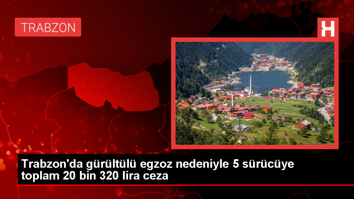 Trabzon'un Akçaabat ilçesinde gürültülü