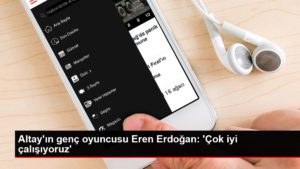 Altay’ın genç oyuncusu Eren Erdoğan: ‘Çok uygun çalışıyoruz’