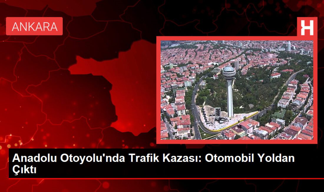 Anadolu Otoyolu’nda Trafik Kazası: Araba Yoldan Çıktı