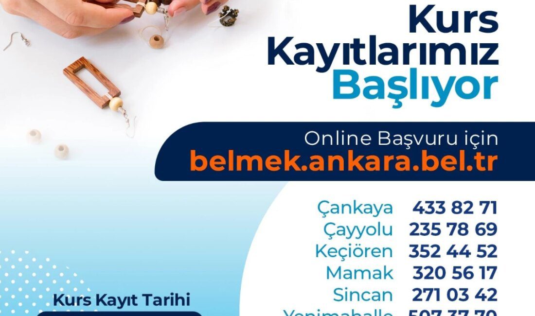 Ankara Büyükşehir Belediyesi BELMEK Kayıtları Başlıyor
