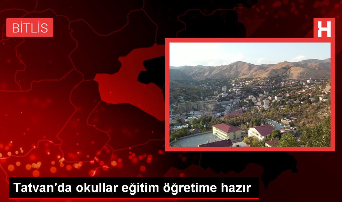 Bitlis’teki okullar 2023-2024 eğitim öğretime hazır