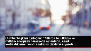 Cumhurbaşkanı Erdoğan: “Yıllarca kendi zaaflarını devletin siyaseti üzere sunanların periyodu kapanmıştır”