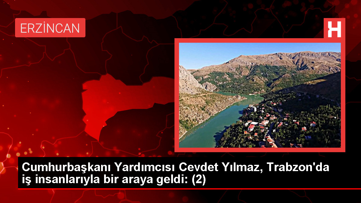 Cumhurbaşkanı Yardımcısı Cevdet Yılmaz, Trabzon’da iş insanlarıyla bir ortaya geldi: (2)