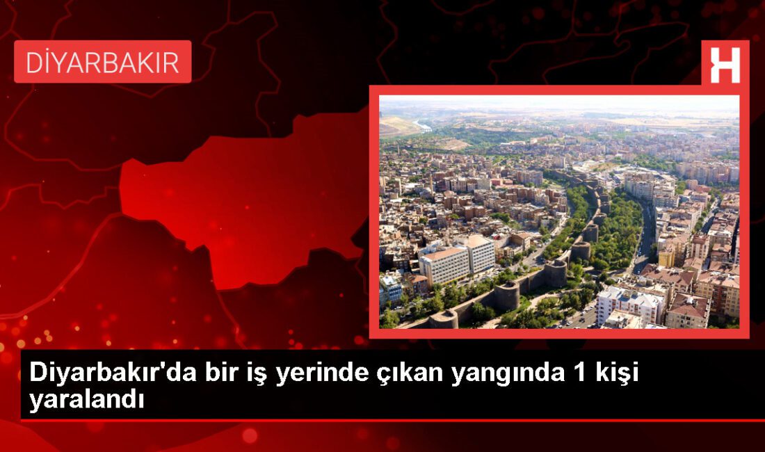Diyarbakır’da dokumacılık iş yerinde çıkan yangında 1 kişi yaralandı