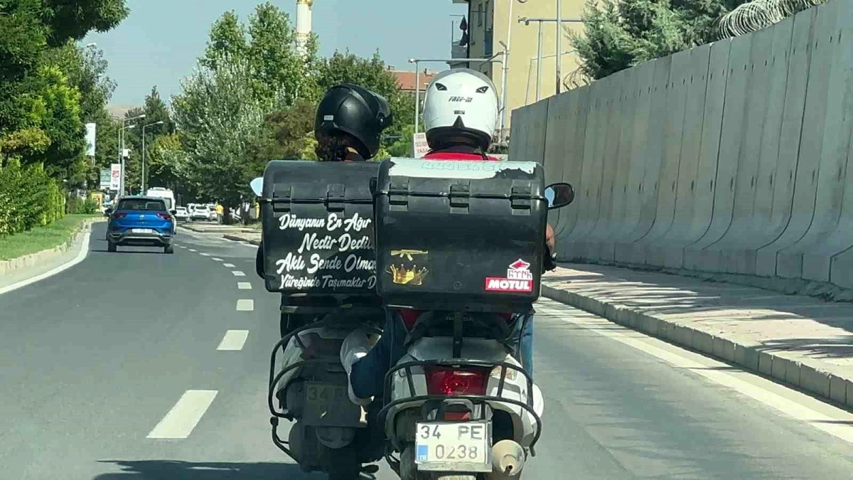 Elazığ'da bir motosiklet şoförünün,