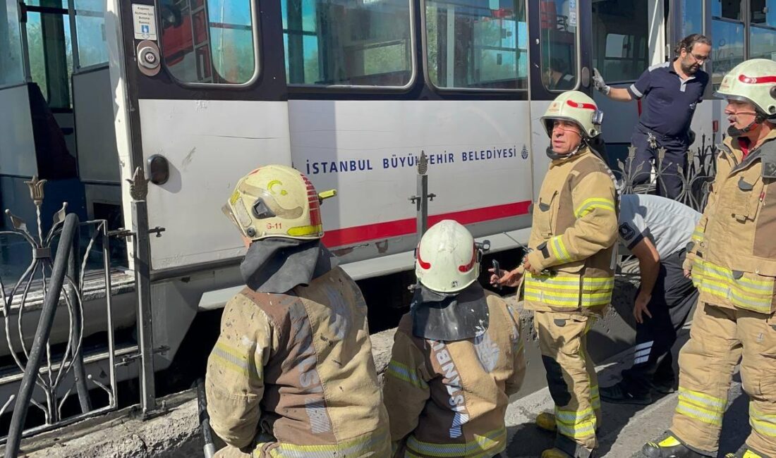 İstanbul’da tramvayda yangın paniği