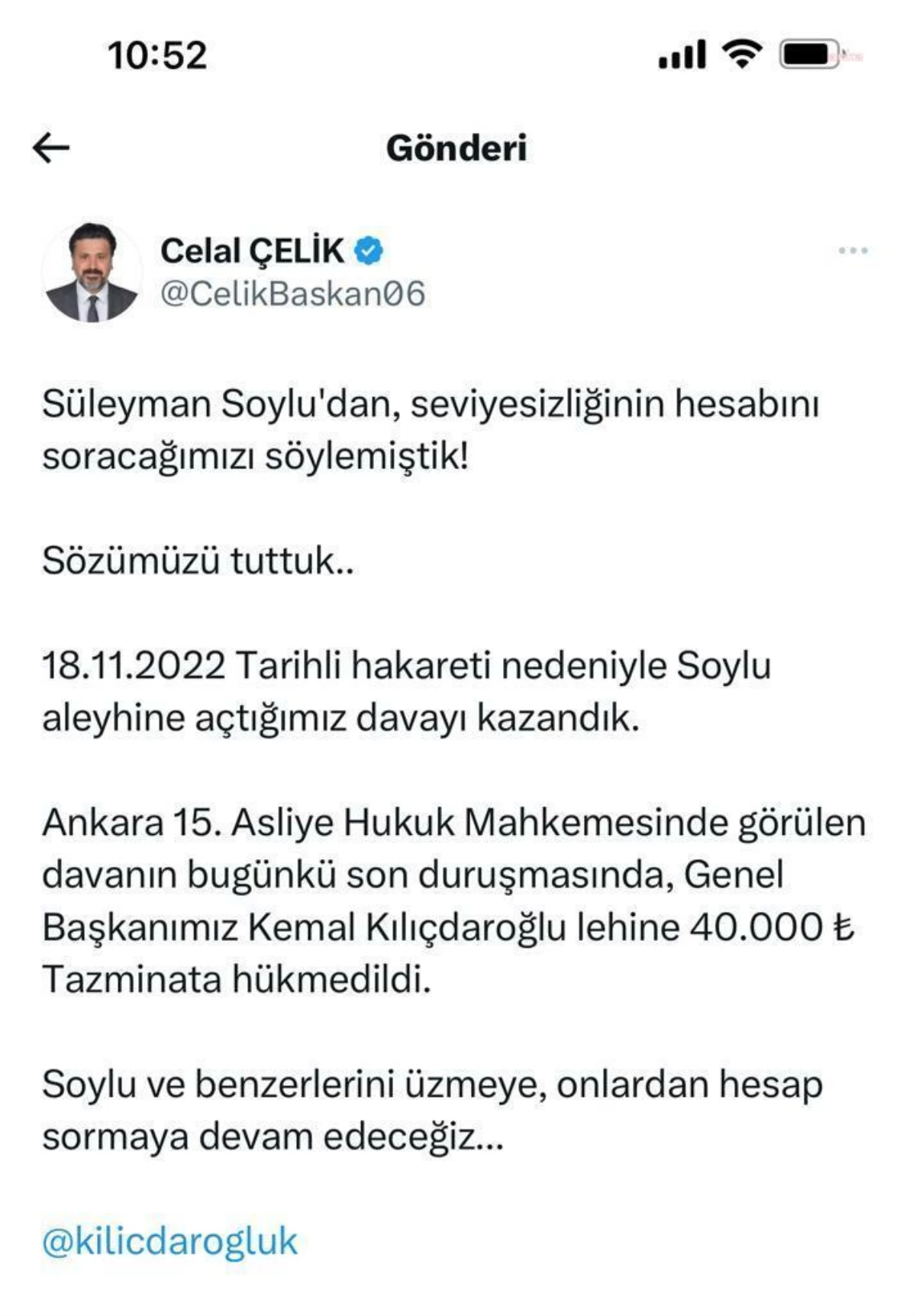 CHP Genel Lideri Kemal
