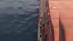 Sarıyer’de gemiden düşen 2. kaptan 20 saat sonra kurtarıldı