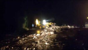 Sivas’ın Gemerek ilçesinde sel nedeniyle köy yolları ulaşıma kapandı