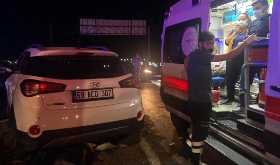 Tekirdağ’da meydana gelen trafik kazasında 4 kişi yaralandı